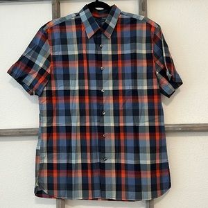 PERRY ELLIS plaid shirt ( medium )